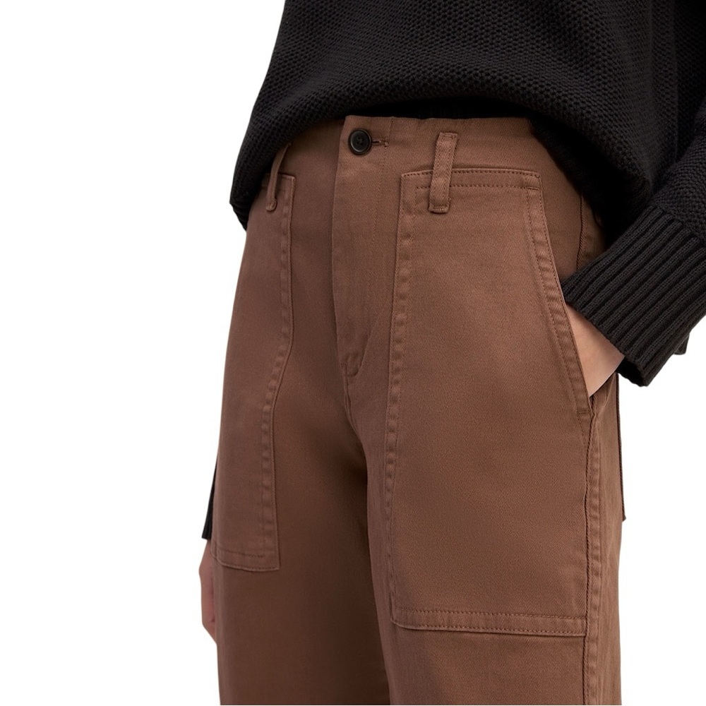 Everlane Brown Straight-Leg Utility Pants - Picture 4 of 15
